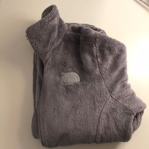 North Face grey fleece jacket